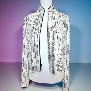 Stylish Black and White Women's Jacket ALEX Size 18 Vintage(small)